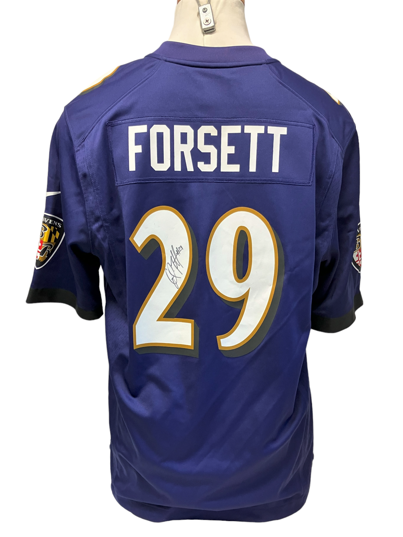 NWT Baltimore Ravens Justin Forsett 29 Autographed Nike Jersey Size L Mercer Island Thrift Shop